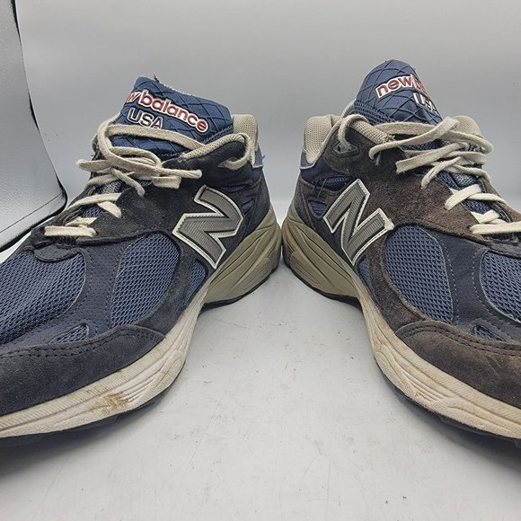 New Balance 990 Mens 11 Blue Sneakers Shoes Athletic Low Top Lace Up USA M990NV3 main image 4